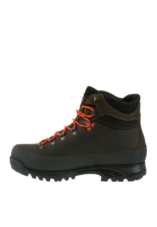 Buty trekkingowe męskie LOMER Bormio Pro Stx wysokie ze skory nubukowej. Kolor: czarny, zielony, wielokolorowy. Materiał: nubuk