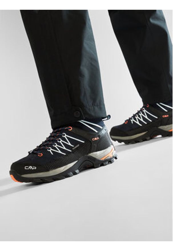 CMP Trekkingi Rigel Mid Wmn Trekking Shoes Wp 3Q12946 Granatowy. Kolor: niebieski. Materiał: skóra, nubuk