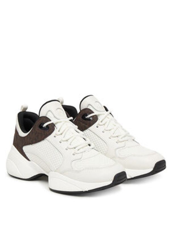 MICHAEL Michael Kors Sneakersy Bowie 43S6BWFS2D Biały. Kolor: biały. Materiał: skóra