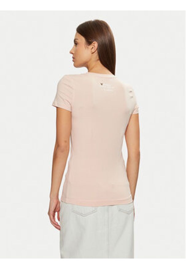 Guess T-Shirt W5RI22 J1314 Écru Regular Fit. Materiał: bawełna