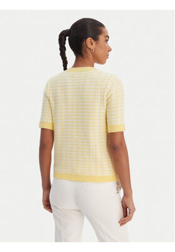 Morgan Kardigan 261-MIRES Żółty Slim Fit. Kolor: żółty. Materiał: syntetyk