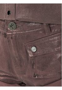 One Teaspoon Szorty jeansowe 26553 Brązowy Regular Fit. Kolor: brązowy. Materiał: bawełna #5