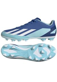 Adidas - Buty piłkarskie adidas X Crazyfast.4 Fg M GY7431 niebieskie. Zapięcie: sznurówki. Kolor: niebieski. Materiał: guma, syntetyk. Sport: piłka nożna