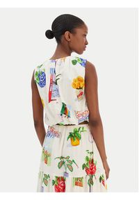 Seafolly Bluzka La Boca 55646-TO Écru Regular Fit. Materiał: bawełna #3