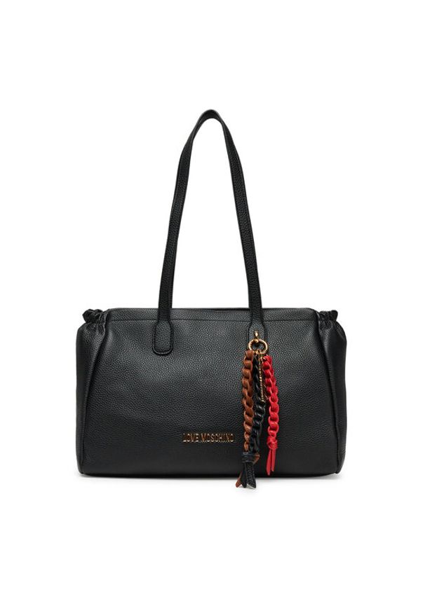 Love Moschino - LOVE MOSCHINO Torebka JC4306PP0MK1100A Czarny. Kolor: czarny. Materiał: skórzane