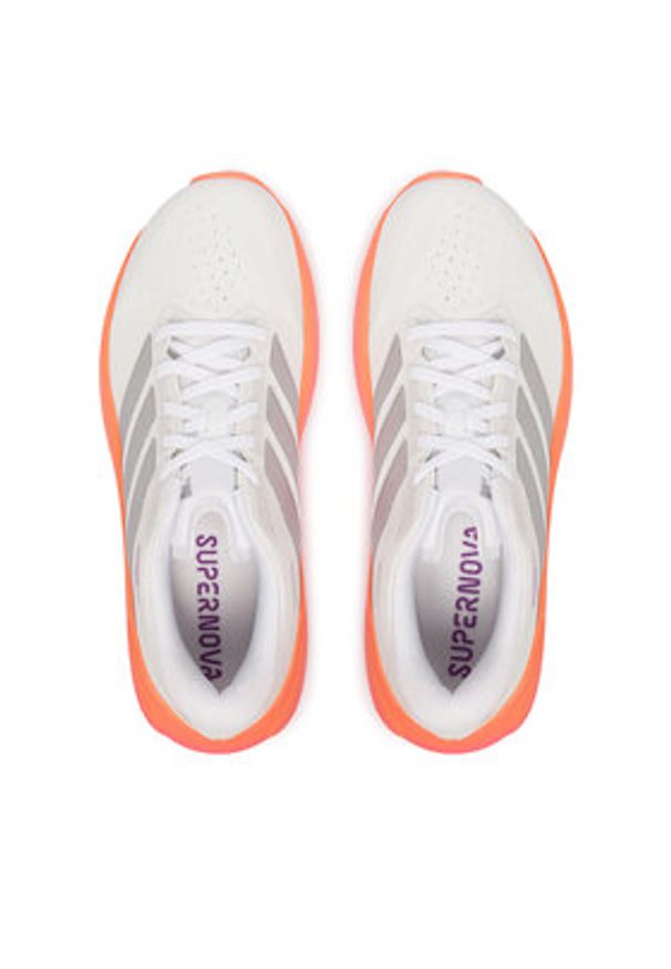 Adidas - adidas Buty do biegania Supernova Rise 3 JR7375 Biały. Kolor: biały. Materiał: materiał