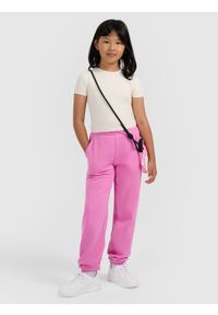 4f - 4F Crop top slim gładki dziewczęcy - biała 158 (12-13 lat). Kolor: biały. Materiał: bawełna, skóra, materiał, dzianina. Wzór: gładki. Sezon: lato