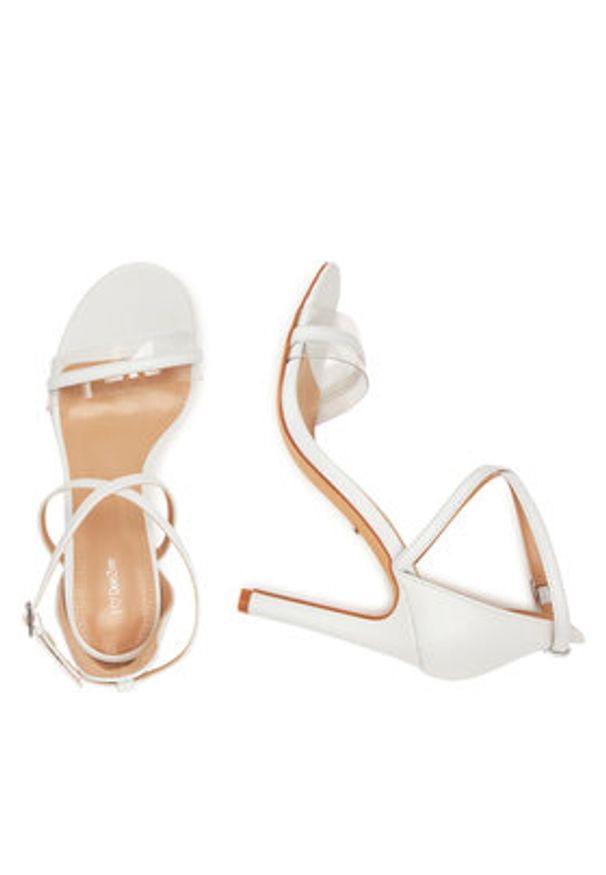 DeeZee Sandały F8977-1 Biały. Kolor: biały. Materiał: syntetyk, materiał