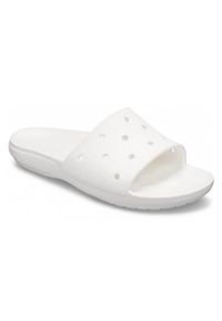 Klapki damskie Crocs Classic Slide. Kolor: wielokolorowy, biały. Materiał: syntetyk, materiał. Styl: sportowy #1