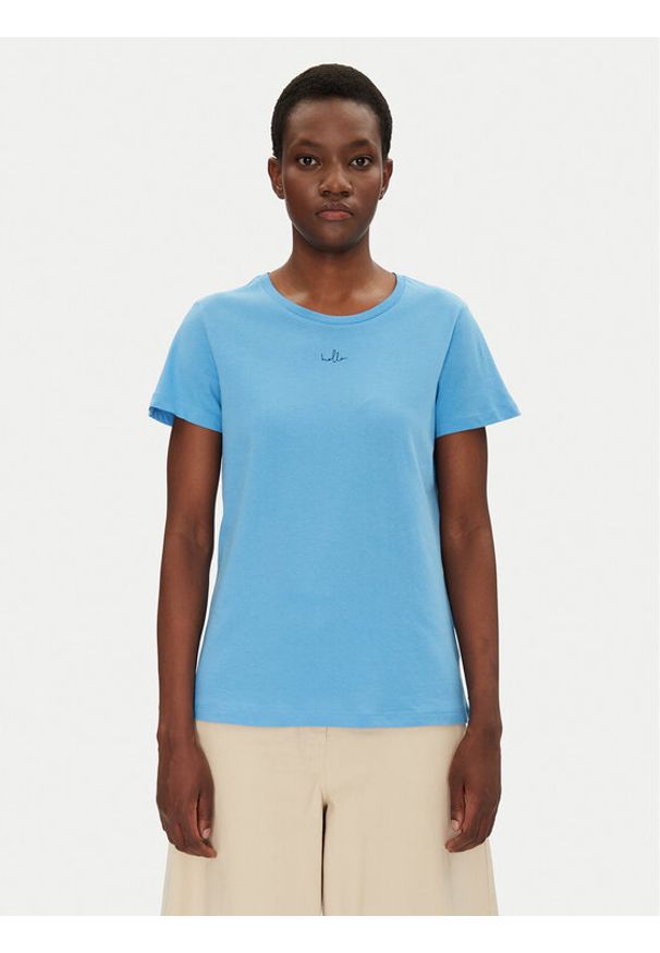 Fransa T-Shirt 20615288 Niebieski Regular Fit. Kolor: niebieski. Materiał: bawełna