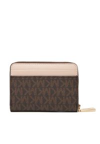 MICHAEL Michael Kors Mały Portfel Damski 32T4GJ6Z5B Brązowy. Kolor: brązowy. Materiał: skóra