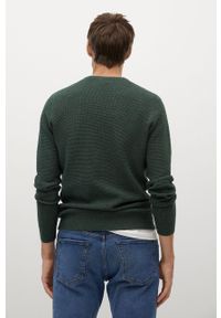 Mango Man - Sweter ANTIGUA. Okazja: na co dzień. Kolor: zielony. Materiał: bawełna, poliester, dzianina. Długość rękawa: długi rękaw. Długość: długie. Wzór: gładki. Styl: casual #3