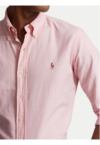 Polo Ralph Lauren Koszula Core Replen 710549084 Różowy Slim Fit. Typ kołnierza: polo. Kolor: różowy. Materiał: bawełna