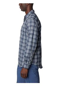 columbia - Męska koszulka turystyczna Columbia Silver Ridge Utility Lite Plaid z długim ręk. Kolor: niebieski. Materiał: poliester. Długość rękawa: długi rękaw. Długość: długie