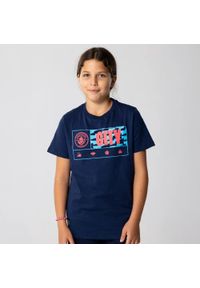 MANCHESTER CITY - Koszulka dziecięca Man City - 10 lat. Kolor: fioletowy, niebieski, wielokolorowy. Sezon: lato. Sport: piłka nożna