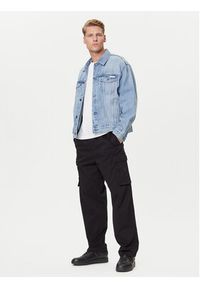 Calvin Klein Jeans Spodnie materiałowe LV040EM616 Czarny Straight Fit. Kolor: czarny. Materiał: bawełna