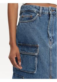 Hugo Spódnica jeansowa Gesea 50513708 Niebieski Regular Fit. Kolor: niebieski. Materiał: bawełna #3