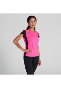 Koszulka do biegania damska Joma Record II. Kolor: czarny, różowy, wielokolorowy. Materiał: poliester. Sport: bieganie #2
