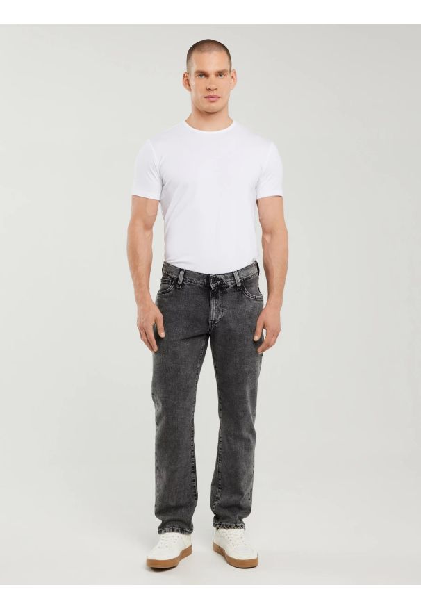 Big-Star - Jeansy męskie dopasowane szare Martin 994. Kolor: szary