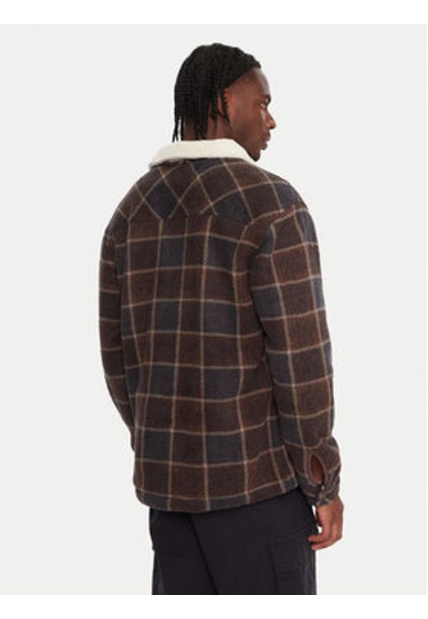 Quiksilver Kurtka przejściowa EQYPF03080 Brązowy Regular Fit. Kolor: brązowy. Materiał: bawełna