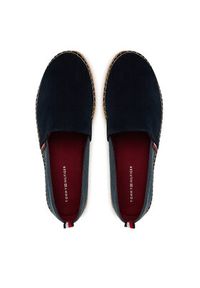 TOMMY HILFIGER - Tommy Hilfiger Espadryle Hilfiger Flex Mix Espadrille FM0FM05497 Granatowy. Kolor: niebieski. Materiał: zamsz, skóra