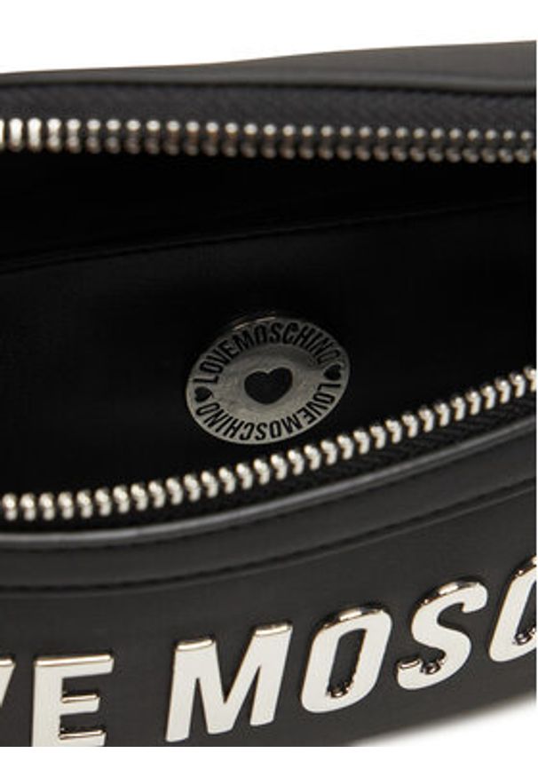 Love Moschino - LOVE MOSCHINO Saszetka nerka JC4195PP1NKD000B Czarny. Kolor: czarny. Materiał: skóra