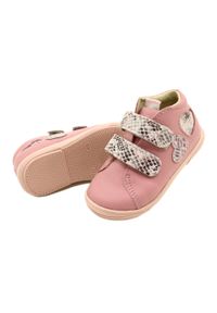 Trzewiki na rzepy Mazurek 1264 Pink Snake różowe. Zapięcie: rzepy. Kolor: różowy. Materiał: skóra. Sezon: jesień, wiosna #4