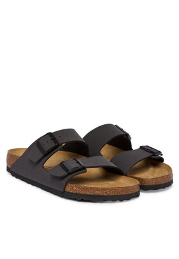 Birkenstock Klapki Arizona 1032045 Szary. Kolor: szary. Materiał: skóra