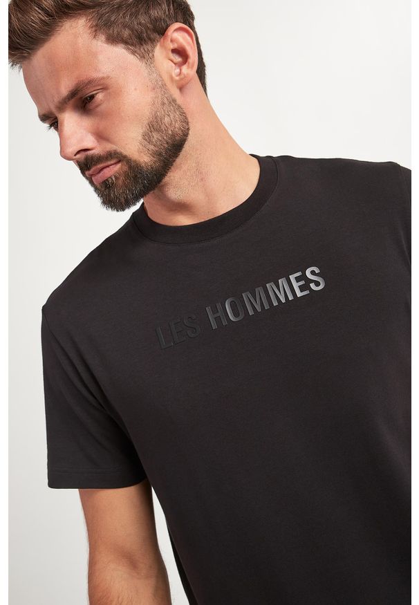 Les Hommes - T-shirt męski z logo LES HOMMES