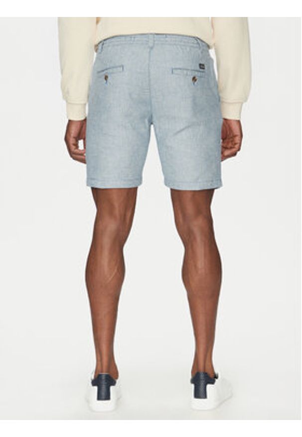 INDICODE Szorty materiałowe Inerwilo 70-815 Niebieski Slim Fit. Kolor: niebieski. Materiał: bawełna