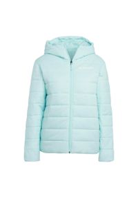 Adidas - Damska kurtka z kapturem adidas Terrex Multi Essentials 2. Typ kołnierza: kaptur. Kolor: niebieski. Materiał: puch. Sport: turystyka piesza #1