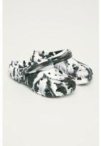Crocs Klapki Classic Marbled Clog 206867 White and Black. Kolor: biały. Materiał: materiał, guma. Obcas: na obcasie. Wysokość obcasa: niski #3