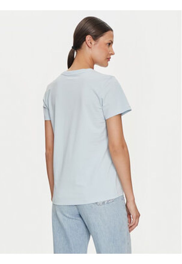 Guess Jeans T-Shirt 165657 Niebieski Classic Fit. Kolor: niebieski. Materiał: bawełna