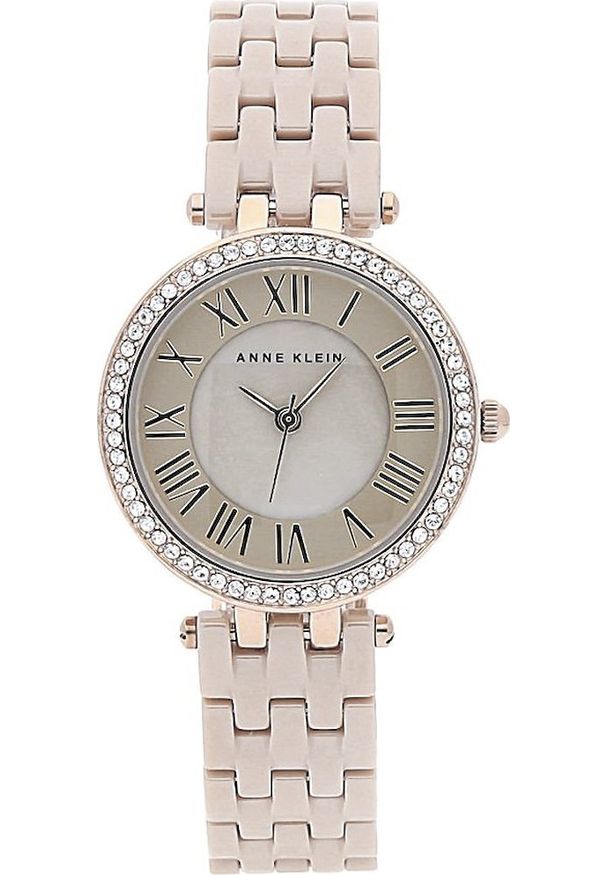 Zegarek Anne Klein Zegarek damski Anne Klein AK-2200TNGB beżowy. Kolor: beżowy