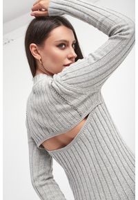 Patrizia Pepe - Sweter damski prążkowany PATRIZIA PEPE. Materiał: prążkowany #5