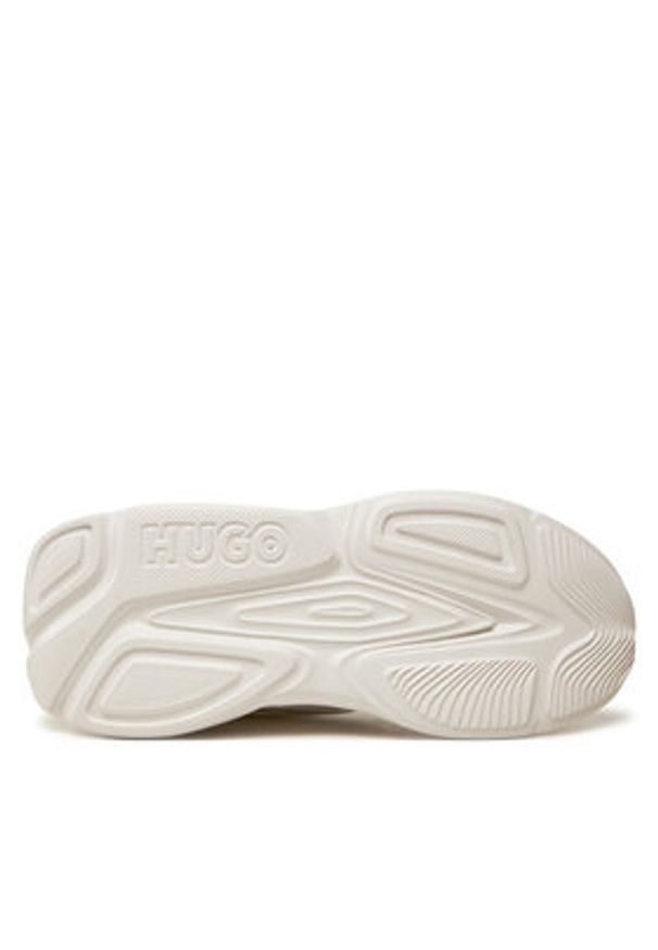 Hugo Sneakersy 50523518 10252247 01 Biały. Kolor: biały. Materiał: skóra