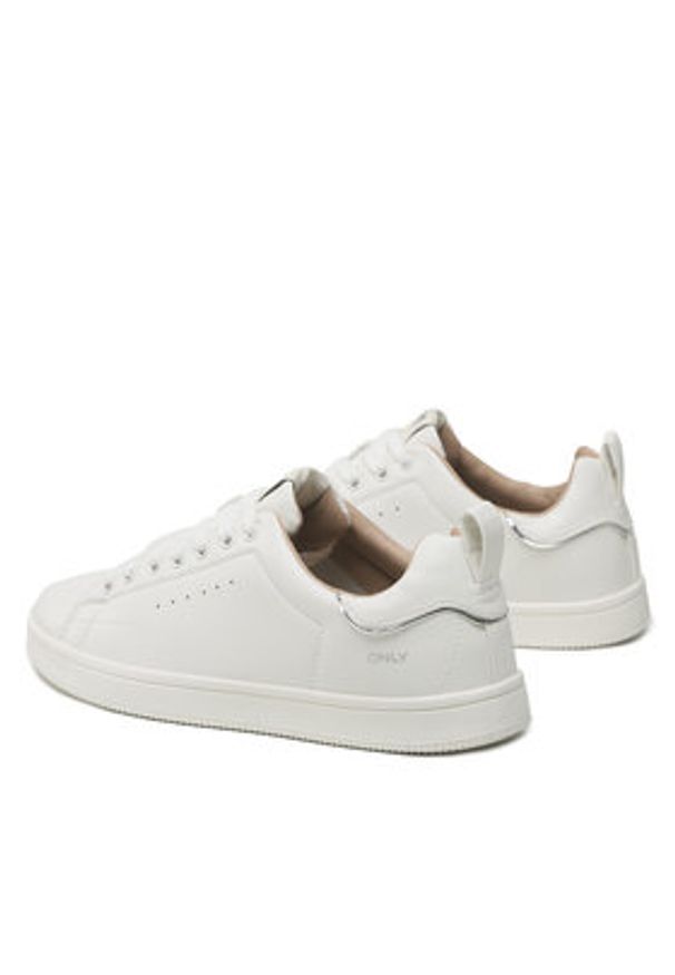 only - ONLY Sneakersy Onlshilo 15184294 Biały. Kolor: biały. Materiał: skóra