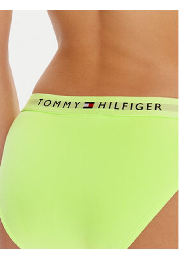 TOMMY HILFIGER - Tommy Hilfiger Dół od bikini UW0UW04120 Zielony. Kolor: zielony. Materiał: syntetyk