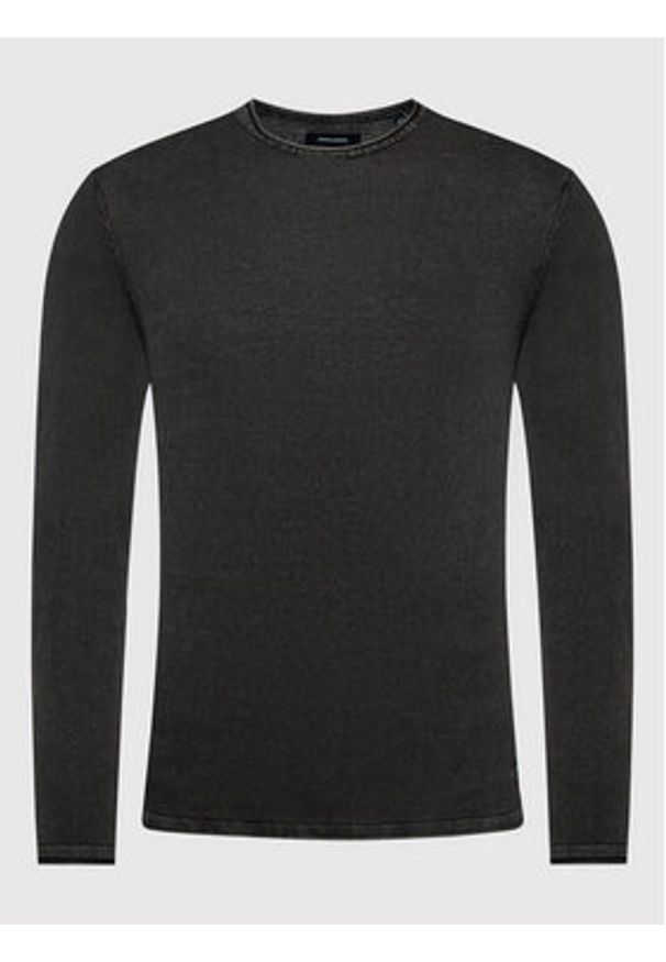 Jack & Jones Sweter Leo 12174001 Czarny Regular Fit. Kolor: czarny. Materiał: bawełna