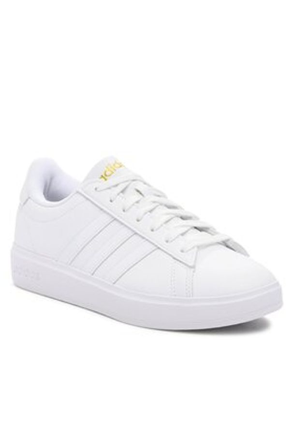 Adidas - adidas Sneakersy Grand Court Cloudfoam Lifestyle Court Comfort Shoes GW9213 Biały. Kolor: biały. Materiał: skóra. Model: Adidas Cloudfoam