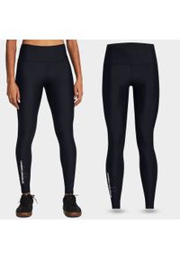 Legginsy sportowe damskie Under Armour getry szybkoschnące treningowe. Kolor: czarny. Sport: bieganie