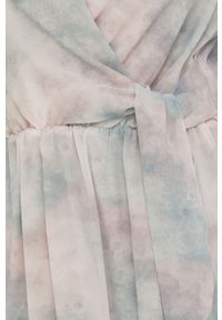Answear Lab sukienka kolor turkusowy mini rozkloszowana. Kolor: turkusowy. Materiał: tkanina. Typ sukienki: rozkloszowane. Styl: wakacyjny. Długość: mini #3