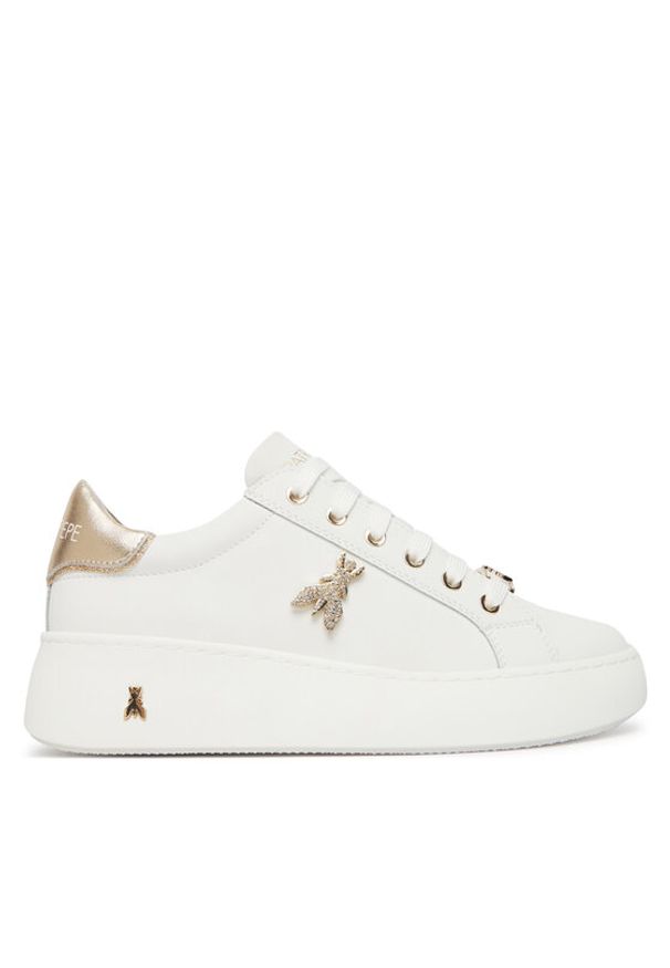 Patrizia Pepe Sneakersy PPJ350/27 Biały. Kolor: biały. Materiał: skóra