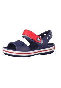 Sandały Chłopak Crocs Crocband czerwony. Okazja: na plażę, na co dzień. Kolor: czerwony, niebieski, wielokolorowy. Sezon: lato. Styl: elegancki, casual #1