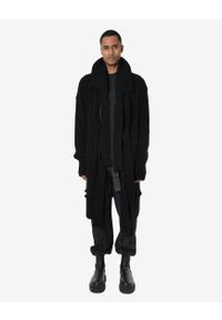 La Haine Inside Us Kardigan "Unisex" | LM281 | Mężczyzna | Czarny. Kolor: czarny. Materiał: wełna, poliester. Długość: długie. Wzór: jednolity #4