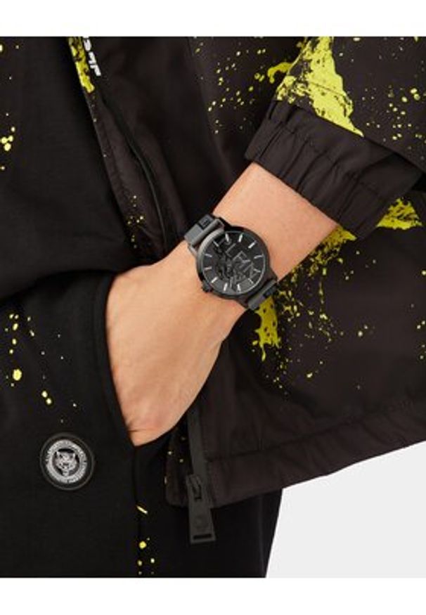 Plein Sport Zegarek Legend PSLBA0323 Szary. Kolor: szary. Materiał: syntetyk. Styl: sportowy