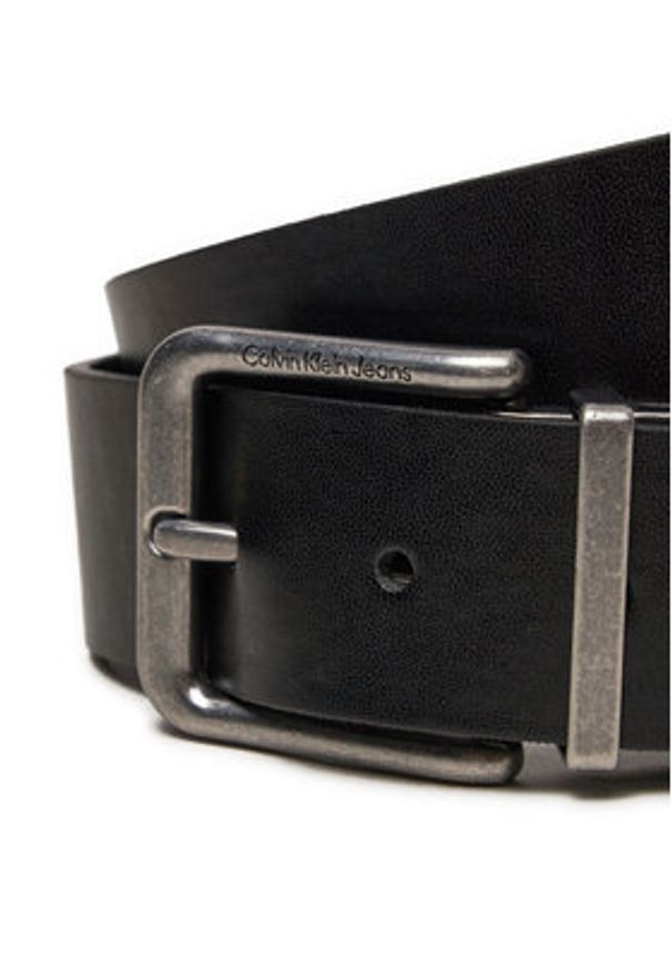 Calvin Klein Jeans Pasek Męski Classic Casual Rev/Adj K50K512083 Czarny. Kolor: czarny. Materiał: skóra. Styl: casual