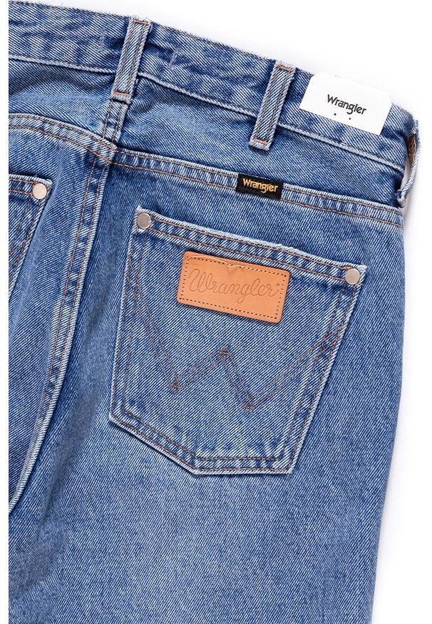 Wrangler - WRANGLER RETRO CROP STRAIGHT KABEL BLUE W27YER19K 112128213. Stan: podwyższony. Styl: retro