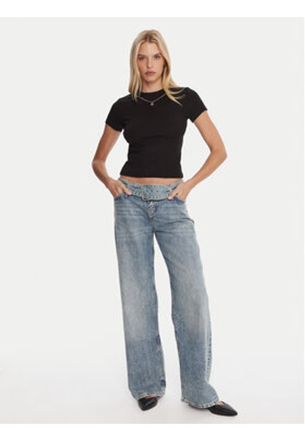 Hugo - HUGO T-Shirt Dannecy 50549392 Czarny Regular Fit. Kolor: czarny. Materiał: bawełna