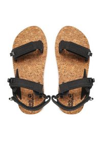 Jack Wolfskin Sandały Ecostride 2 Sandal W 4051771 Czarny. Kolor: czarny. Materiał: materiał